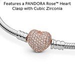 Pandora Moments Pavé Heart Clasp Bracelet for Women