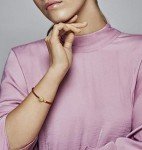 PANDORA Women’s Red Woven Leather Charm Bracelet