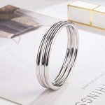 Minimalist 925 Sterling Silver Charm Bracelet Set