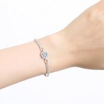 Stunning 1CT Moissanite Silver Bracelet for Women