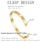18K Gold Plated Clover Bracelet Set for Women