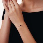 14K Gold Mini Heart Bracelet for Women