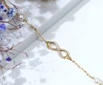 14k Gold Diamond Infinity Anklet for Women