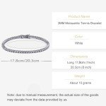 14K Gold Moissanite Tennis Bracelet for Women