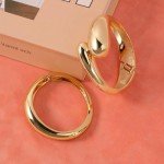 Chunky Gold Bangle Bracelets Set for Women