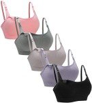 Suekaphin 5-Pack Seamless Nursing Bras for Moms