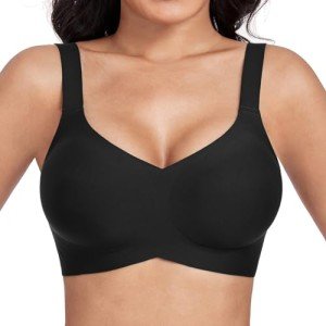 Buttery Smooth Wireless Full Coverage Bra - Black
