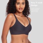 Gailife Women's V Neck Wireless Comfort Bra