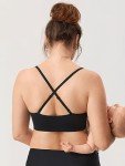MOMANDA Women's Seamless Nursing Sports Bra - Black
