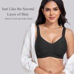 Buttery Smooth Wireless Full Coverage Bra - Black