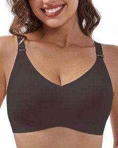 Floral V Neck Wireless Bralette for Women