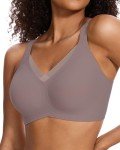 Gailife Women's Wireless V Mesh Bralette - Grey