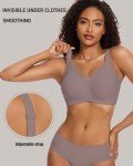 Gailife Women's Wireless V Mesh Bralette - Grey