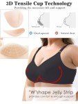 Floral V Neck Wireless Bralette for Women