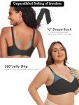 Floral V Neck Wireless Bralette for Women