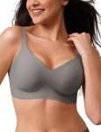 Wireless Comfort Bra for Women - No Underwire V Neck
