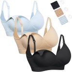 HOFISH Seamless Nursing Bra for Breastfeeding Support