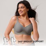 Wireless Comfort Bra for Women - No Underwire V Neck