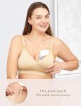 HOFISH Seamless Nursing Bra for Breastfeeding Support