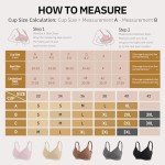 Wireless Comfort Bra for Women - No Underwire V Neck