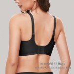Ultra Soft Wireless Bra for Women - Black L