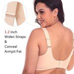 Gailife Wireless T-Shirt Bra for Women - Nude