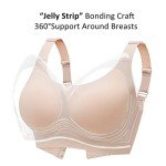 Gailife Wireless T-Shirt Bra for Women - Nude