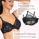 Plus Size Lace Minimizer Bra for Women