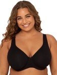Fruit of the Loom Women's Black Cotton Underwire Bra