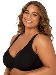Fruit of the Loom Women's Black Cotton Underwire Bra