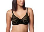 WonderBra Women's Full Coverage Underwire Bra, Black Nude