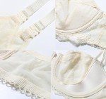 DotVol Women's Plus Size Lace Balconette Bra