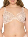 Smart & Sexy Lace Unlined Underwire Bra, Black