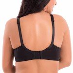 Delimira Plus Size Lace Wireless Bra - Black 46DD