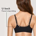 DELIMIRA Women's Plus Size Front Closure Bra Black