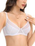 Plus Size Sheer Unlined Balconette Bra 40E