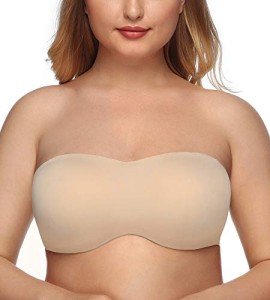 DotVol Women's Strapless Seamless Underwire Minimizer Bra