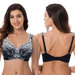 Plus Size Lace Wirefree Full Coverage Bras - 2 Pack