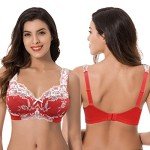 Plus Size Lace Wirefree Full Coverage Bras - 2 Pack