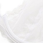 WingsLove Women's Sheer Lace Deep V Bralette