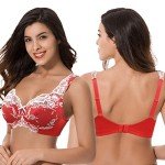 Plus Size Lace Wirefree Full Coverage Bras - 2 Pack
