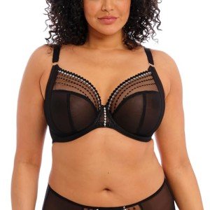 Elomi Women's Matilda Plunge Underwire Bra, Black