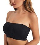 Women's Seamless Multiway Strapless Underwire Bra - Black