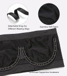 Women's Seamless Multiway Strapless Underwire Bra - Black
