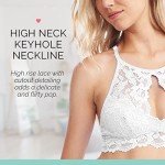 Jenny Jen Miley Lace High-Neck Bralette for Women