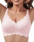 Comfortable Wireless Pink Bralette for Women
