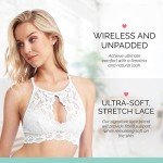 Jenny Jen Miley Lace High-Neck Bralette for Women