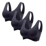 Plus Size Full Coverage Wireless Lace Bra