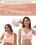 Comfortable Wireless Pink Bralette for Women