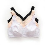 Plus Size Lace Wireless Comfort Bra, 52DDD